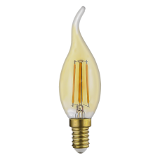 Лампа світлодіодна Hopfen FIL Amber CA35 4 Вт E14 2800 К 220 В жовта