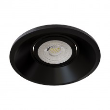 Светильник точечный Punkt-R BK, 1х35 Вт G5,3, Ø95мм, черный, алюминий, HOPFEN