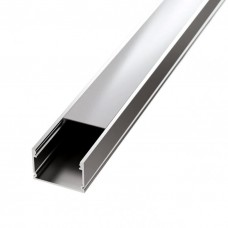 Профиль HOPFEN  для LED ленты ALUM-PROF 2м AL (в комплекте заглушки, крепление, рассеиватель))