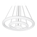 Люстра світлодіодна Hopfen Gravitation 3R з пультом ДК (Plexiglas) 150 Вт білий