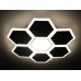 Светильник LED VELA 76Вт, 3000-6000К, 300-7070 Лм, с пультом ДУ+Aurora Borealis RGB, Ø500мм, белый, алюминий/акрил, HOPFEN