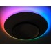 Світильник LED PICASO 72Вт, 3000-6000К, 300-6700 Лм, з пультом ДК+Aurora Borealis RGB, Ø500мм, білий/чорний, алюміній/акріл, HOPFEN