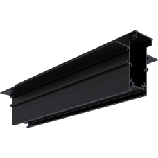 Комплектующие для трековых светильников - Шина 1 м (Slotted magnetic rail B002-20) BK