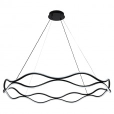 Люстра LED Astrid-132Вт BK, 132W, 3000-6400К, 300-11220lm, 1000мм, алюм., черный, д/к, ULLATUS