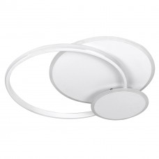 Люстра LED Auren-72 WH 72Вт, 3000-6400К, 300-6120 Лм, пульт ДУ, 505×460х65мм, белая, ULLATUS