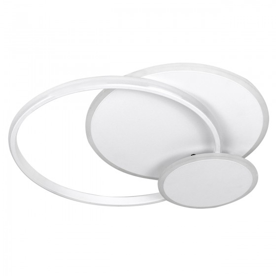 Люстра LED Auren-72 WH 72Вт, 3000-6400К, 300-6120 Лм, пульт ДУ, 505×460х65мм, белая, ULLATUS