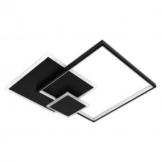 Люстра LED Auren-84 BK 84Вт, 3000-6400К, 300-7140 Лм, пульт ДУ, 500×500х70мм, черная, ULLATUS