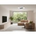 Люстра LED Bruni-80 BK 80Вт, 3000-6400К, 300-6800 Лм, пульт ДУ, 460×60мм, черная, ULLATUS
