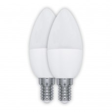 Лампа LED ULLATUS C37 8W E14 4500К 640 Lm 2 шт/уп