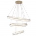 Люстра підвісна кришталева LED CRISTAL-ART 264Вт GD 4500K, 22440Лм 400+600+800мм зол. NEW ARTIER