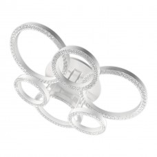 Люстра LED Christy-R-120Вт WH, 3000-6000К, 300-9600 Лм, пульт ДУ, 640х640х125мм, біл. NEW ARTIER