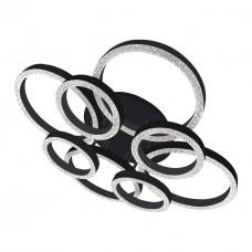 Люстра LED Christy-R-150Вт BK, 3000-6000К, 300-12000 Лм, пульт ДУ, 615х615х125мм, чор. NEW ARTIER