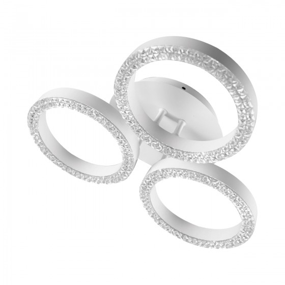 Люстра LED Christy-R-44Вт WH, 3000-6000К, 300-3520 Лм, пульт ДУ, 385х385х85мм, біл. NEW ARTIER