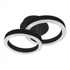 Люстра LED Christy-R-48Вт BK, 3000-6000К, 300-3840 Лм, пульт ДУ, 320х195х125мм, чор. NEW ARTIER