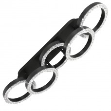 Люстра LED Christy-R-75Вт BK, 3000-6000К, 300-6000 Лм, пульт ДУ, 700х195х125мм, чор. NEW ARTIER