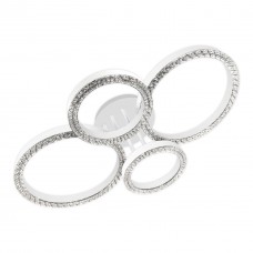 Люстра LED Christy-R-80Вт WH, 3000-6000К, 300-6400 Лм, пульт ДУ, 660х465х125мм, біл. NEW ARTIER