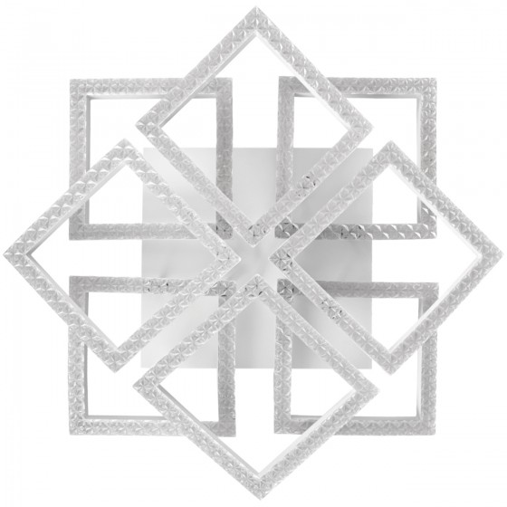 Люстра LED Christy-S-138Вт WH, 3000-6000К, 300-11040 Лм, пульт ДУ, 700х700х125мм, біл. NEW ARTIER