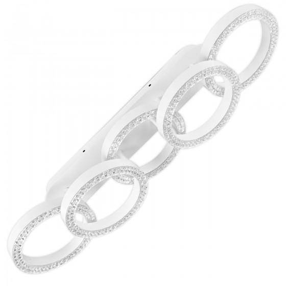 Люстра LED Christy-S-75Вт WH, 3000-6000К, 300-6000 Лм, пульт ДУ, 390х390х85мм, біл. NEW ARTIER