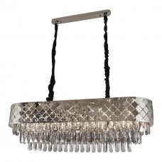 Люстра подвесная хрустальная Cris-Art Structa CH E14x12, 1000x300x290мм, хром, метал, NEW ARTIER