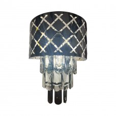 Бра хрустальная Cris-Art Structa CH E14x3, 250х320мм, хром, метал, NEW ARTIER