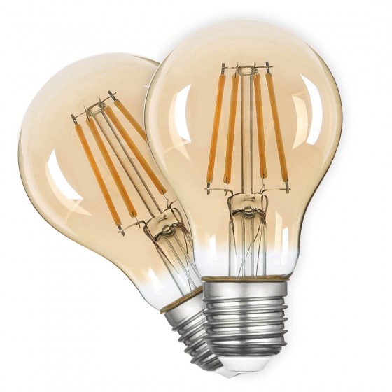 Лампа FIL ULLATUS A60 8W E27 2800K-A 640 Lm 2 шт/уп