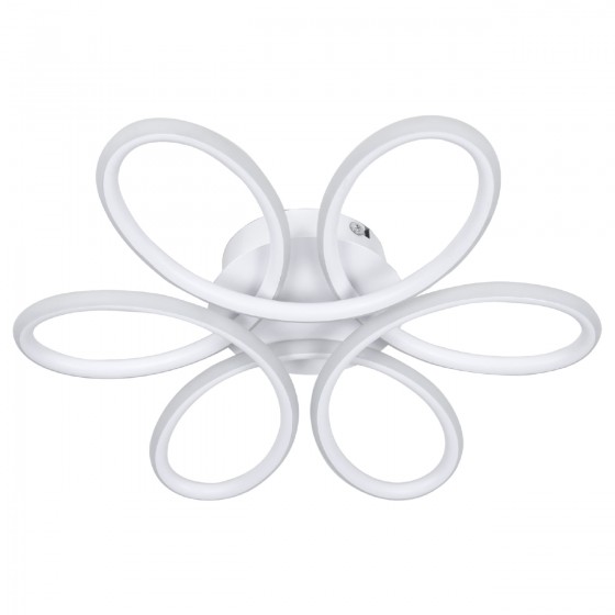 Люстра LED GEMINI 90Вт WH, 3000-6400К, 300-7650Лм, пульт ДУ, 500x495х110мм, білий, метал, V-WATT