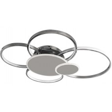 Люстра LED Garth-100Вт CHR, 3000-6000К, 300-8000 Лм, пульт ДУ, 800х520х120мм, хром, NEW ARTIER