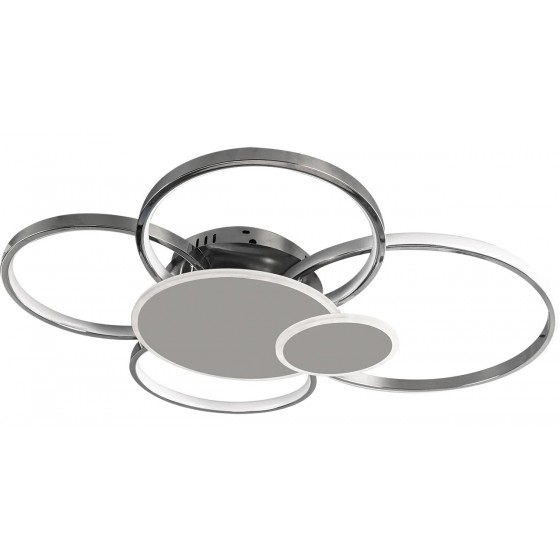 Люстра LED Garth-100Вт CHR, 3000-6000К, 300-8000 Лм, пульт ДУ, 800х520х120мм, хром, NEW ARTIER