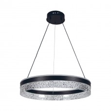 Люстра LED Krona-78Вт BK, 78W, 3000-6400К, 300-6630lm, 500×84мм, алюм., черный, д/к, ULLATUS
