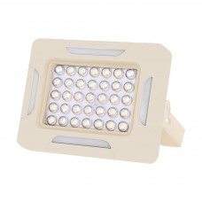 Прожектор акумуляторний LED SOLOPPGANG 35W BEIGE, 1800mAH 750 Lm, TYPE-C, solar panel, 140*110*45мм