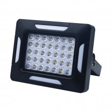 Прожектор акумуляторний LED SOLOPPGANG 35W BK, 1800mAH, 750 Lm, TYPE-C, solar panel, 140*110*45мм