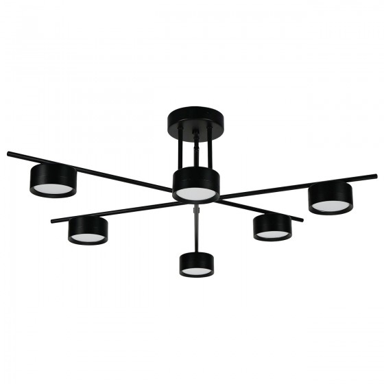 Светильник LIV GX53 C-6 BK, 6xGX53,720x700x263мм, черный, ULLATUS