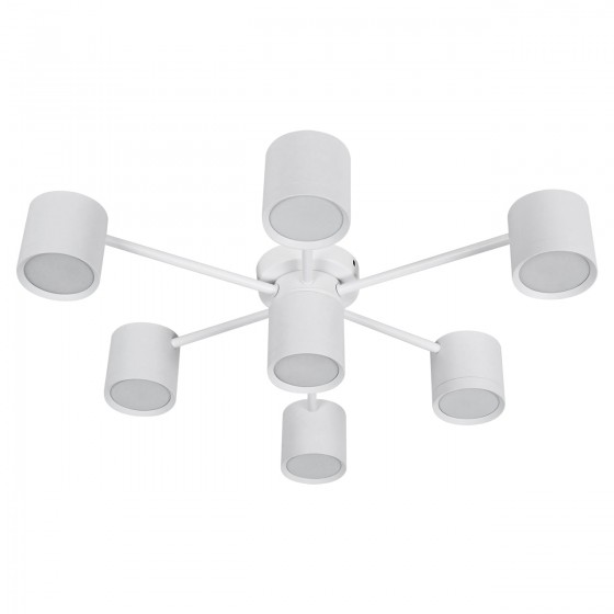 Светильник LIV GX53 C-6+1 WH, 7xGX53,595x578x140мм, белый, ULLATUS