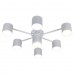 Светильник LIV GX53 C-6+1 WH, 7xGX53,595x578x140мм, белый, ULLATUS