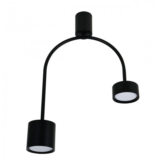 Светильник LIV GX53-2 CL BK, 2xGX53, 343x85x488мм, черный, ULLATUS