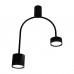 Светильник LIV GX53-2 CL BK, 2xGX53, 343x85x488мм, черный, ULLATUS