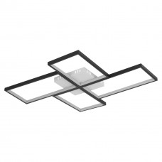 Люстра LED Martin-100Вт BK, 3000-6000К, 300-8000 Лм, пульт ДУ, 800х600х60мм, чор. NEW ARTIER