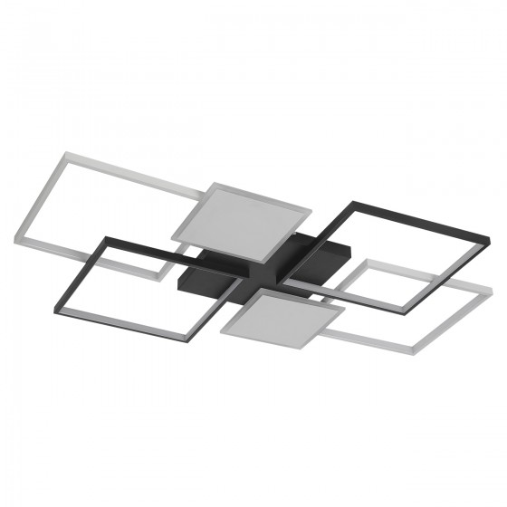 Люстра LED Martin-120Вт BK/WH, 3000-6000К, 300-9600 Лм, пульт ДУ, 900х600мм, чорн/біл., NEW ARTIER