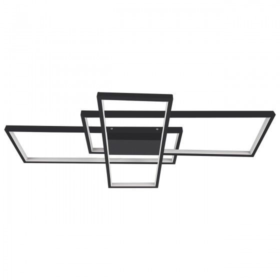 Люстра LED Martin-80Вт BK, 3000-6000К, 300-6400 Лм, пульт ДУ, 600х400х50мм, чорн. NEW ARTIER