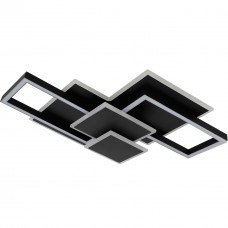 Люстра LED RIKDOM-110-BK 110Вт, 3000-6000К, 300-8800 Лм, пульт ДУ, 705×500мм, чорний, метал, V-WATT