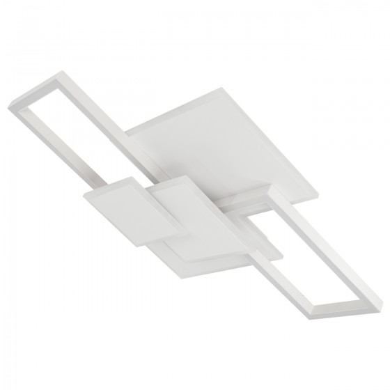 Люстра LED RIKDOM-110-WH 110Вт, 3000-6000К, 300-8800 Лм, пульт ДУ, 705×500мм, білий, метал, V-WATT