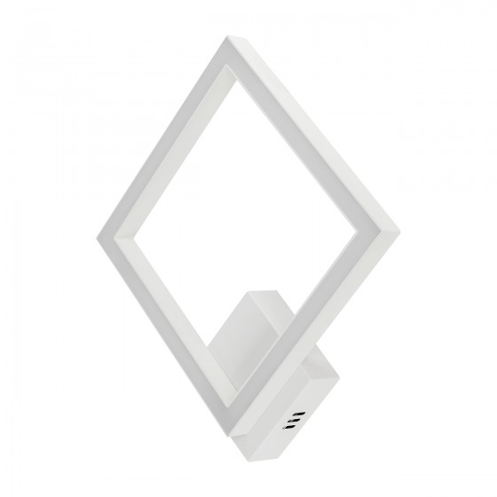 Бра Led RIKDOM-20-WH 20Вт, 1600 Лм, 3000-4000-6000К, 240×240мм, білий, метал, V-Watt
