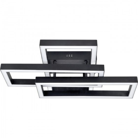 Люстра LED RIKDOM-60-BK 60Вт, 3000-6000К, 300-4800 Лм, пульт ДУ, 450×345мм, чорний,метал, V-WATT