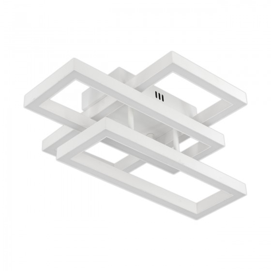 Люстра LED RIKDOM-60-WH 60Вт, 3000-6000К, 300-4800 Лм, пульт ДУ, 450×345мм, білий, метал, V-WATT