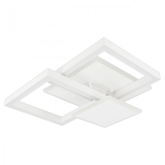 Люстра LED RIKDOM-75-WH 75Вт, 3000-6000К, 300-6000 Лм,пульт ДУ, 405×335мм, білий, метал, V-WATT