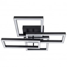 Люстра LED RIKDOM-82-BK 82Вт, 3000-6000К, 300-6560 Лм, пульт ДУ, 560×480мм, чорний, метал, V-WATT