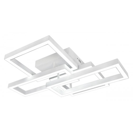 Люстра LED RIKDOM-82-WH 82Вт, 3000-6000К, 300-6560 Лм, пульт ДУ, 560×480мм, белый, металл, V-WATT