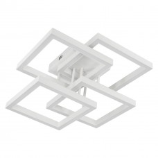 Люстра LED RIKDOM-85-WH 85Вт, 3000-6000К, 300-6800 Лм, пульт ДУ, 410×410мм, білий, метал, V-WATT