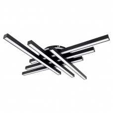 Люстра LED Rainart-6-1 BK 130Вт, 3000-6000К, 300-10400 Лм, пульт ДУ 950×950мм чорний, NEW ARTIER