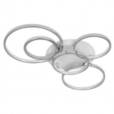 Люстра LED Rondart-90 Вт CHR, 3000-6000К, 300-7200 Лм, пульт ДУ, 800х520х120мм, хром, NEW ARTIER